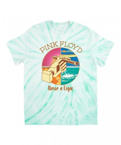 Pink Floyd T-Shirt | Have A Cigar Singles Album Design Tie Dye Shirt $8.62 Shirts