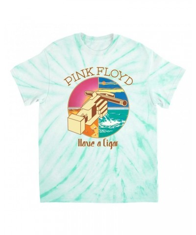 Pink Floyd T-Shirt | Have A Cigar Singles Album Design Tie Dye Shirt $8.62 Shirts