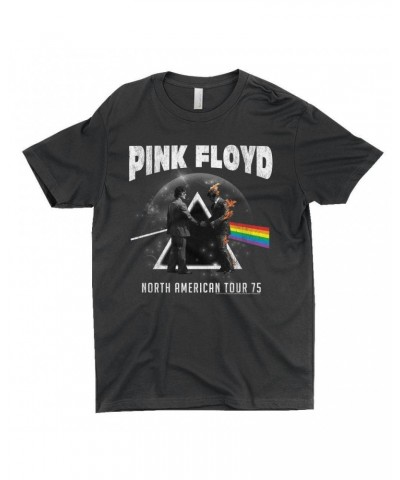 Pink Floyd T-Shirt | 1975 North American Tour Design Distressed Shirt $9.48 Shirts