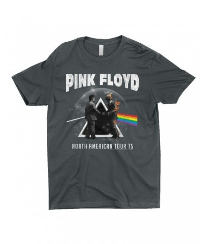 Pink Floyd T-Shirt | 1975 North American Tour Design Distressed Shirt $9.48 Shirts