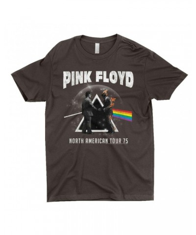 Pink Floyd T-Shirt | 1975 North American Tour Design Distressed Shirt $9.48 Shirts