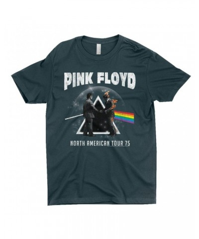 Pink Floyd T-Shirt | 1975 North American Tour Design Distressed Shirt $9.48 Shirts