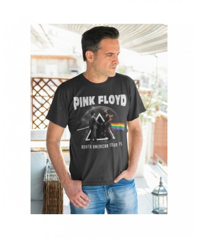 Pink Floyd T-Shirt | 1975 North American Tour Design Distressed Shirt $9.48 Shirts