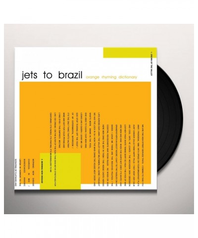 Jets To Brazil Orange Rhyming Dictionary Vinyl Record $7.59 Vinyl