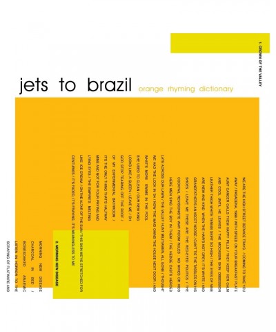 Jets To Brazil Orange Rhyming Dictionary Vinyl Record $7.59 Vinyl