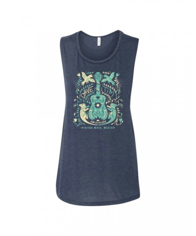 Dave Matthews Band Dave & Tim – Riviera Maya 2018 Womens Guitar Tank $12.95 Shirts