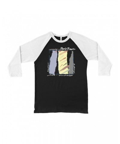 David Bowie 3/4 Sleeve Baseball Tee | Scary Monsters Album Image Shirt $11.38 Shirts