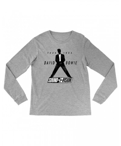 David Bowie Long Sleeve Shirt | 1990 Sound + Vision Tour Logo Image Shirt $9.88 Shirts