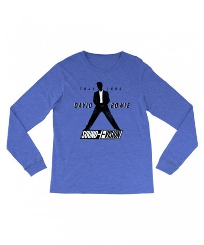 David Bowie Long Sleeve Shirt | 1990 Sound + Vision Tour Logo Image Shirt $9.88 Shirts