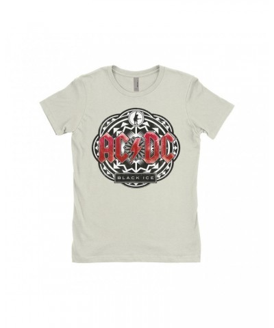 AC/DC Ladies' Boyfriend T-Shirt | Black Ice Red Design Shirt $12.48 Shirts