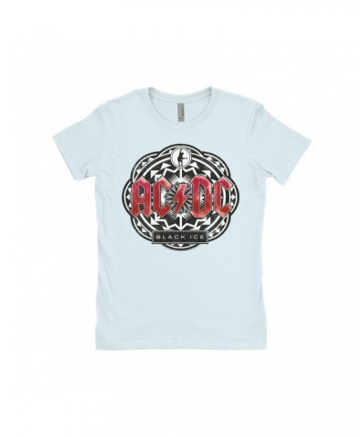 AC/DC Ladies' Boyfriend T-Shirt | Black Ice Red Design Shirt $12.48 Shirts