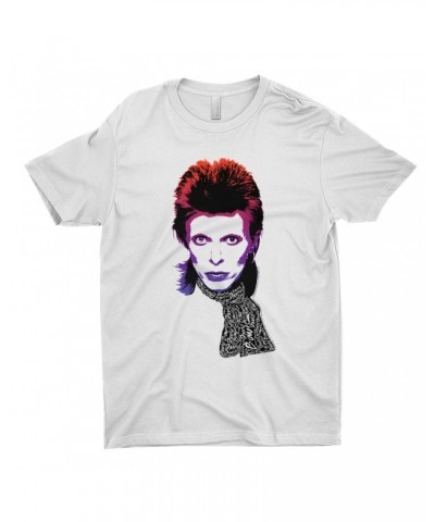 David Bowie T-Shirt | Rainbow Sketch Shirt $10.73 Shirts