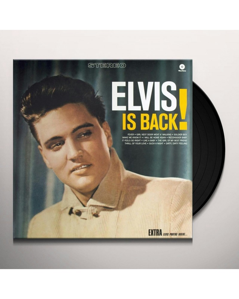 Elvis Presley IS BACK PLUS 4 BONUS TRACKS Vinyl Record $5.92 Vinyl