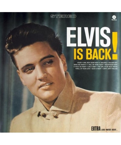 Elvis Presley IS BACK PLUS 4 BONUS TRACKS Vinyl Record $5.92 Vinyl