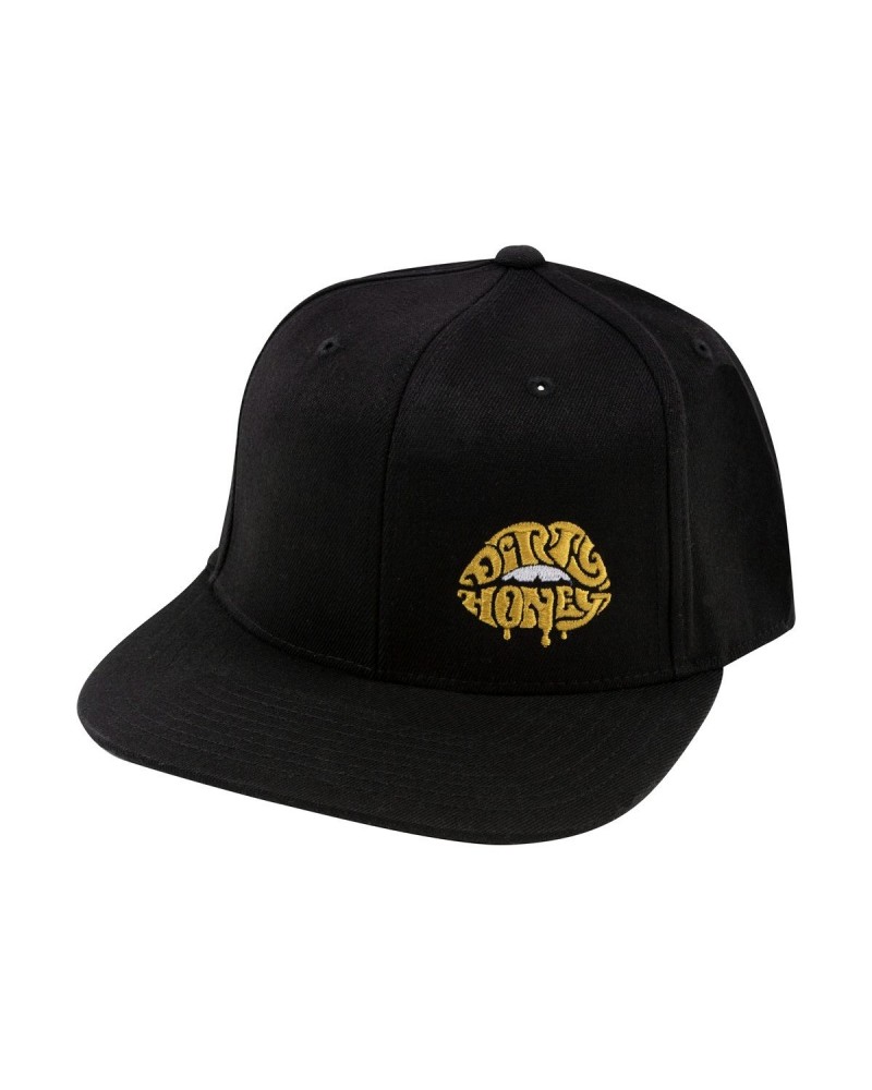 Dirty Honey Lips Flat Brim 1-Panel Logo Hat $7.74 Hats