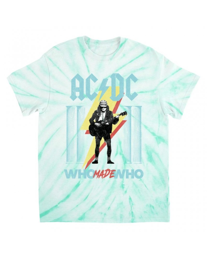 AC/DC T-Shirt | Pastel Who Made Who Tie Dye Shirt $12.13 Shirts