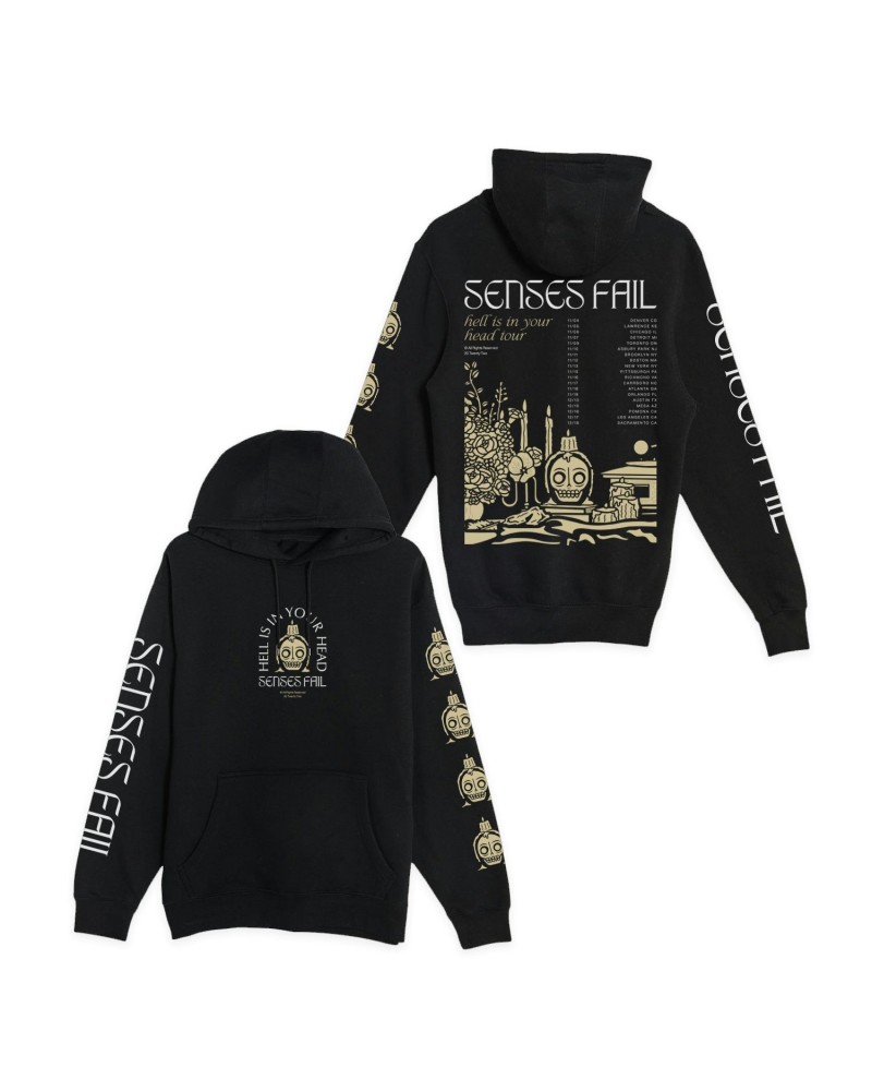 Senses Fail HIIYH Black Tour Hoodie $17.00 Sweatshirts