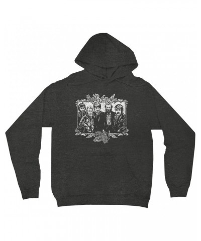 The Band Hoodie | 50th Anniversary Logo White Distressed Hoodie $18.78 Sweatshirts