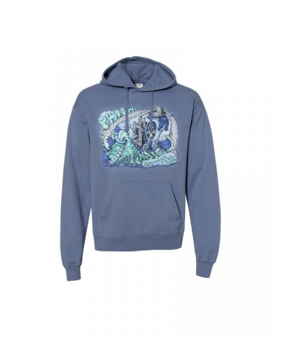 Phish Welker Free Motion Pullover Hoodie on Saltwater Blue $26.00 Sweatshirts