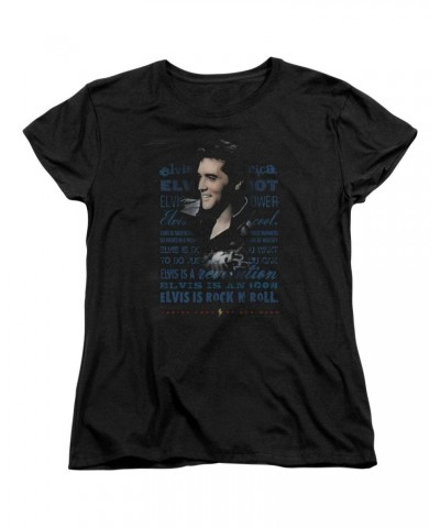 Elvis Presley Women's Shirt | ICON Ladies Tee $6.12 Shirts