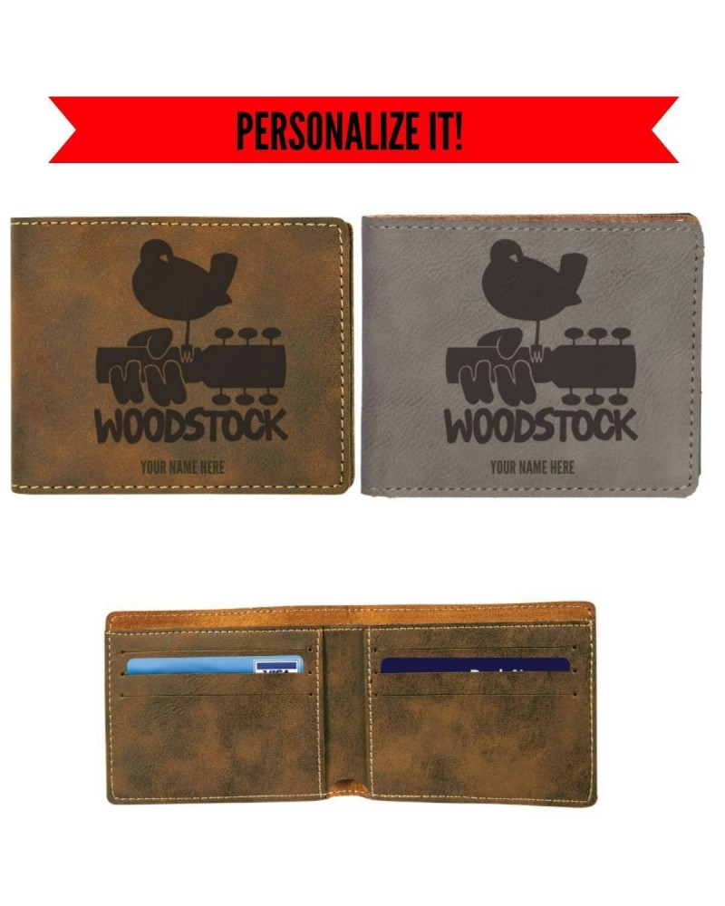 Woodstock Logo Vegan Leather Wallet $12.60 Accessories