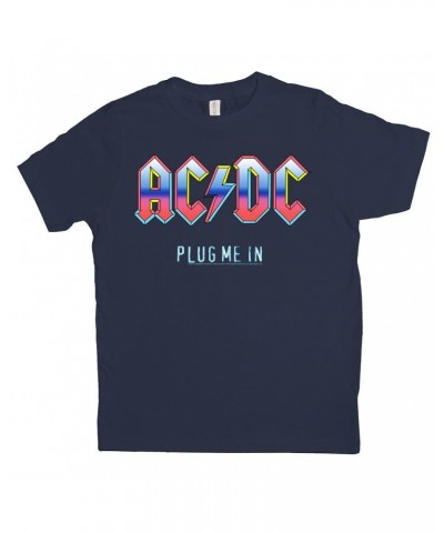 AC/DC Kids T-Shirt | Plug Me In Pastel Design Kids Shirt $10.33 Kids