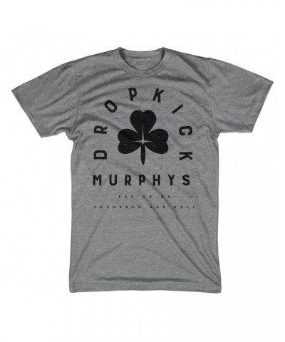 Dropkick Murphys Arch Shamrock T-Shirt (Heather Grey) $6.65 Shirts