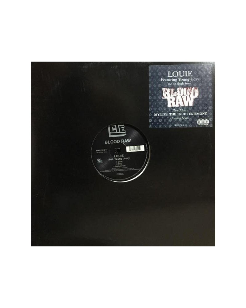 Louie BLOOD RAW (X3) Vinyl Record $2.28 Vinyl