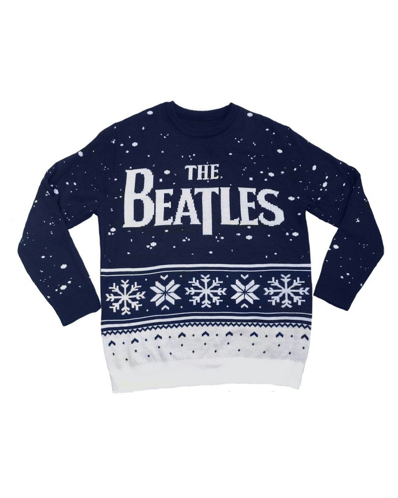 The Beatles Snowflake Holiday Jacquard Knit Sweater $50.00 Sweatshirts