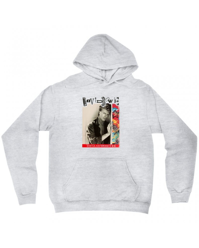 David Bowie Hoodie | The Glass Spider Tour Poster Hoodie $17.58 Sweatshirts