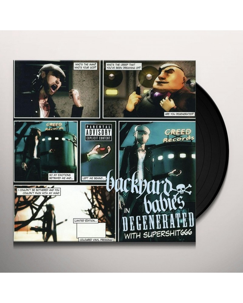 Backyard Babies Degenerated Vinyl Record $5.65 Vinyl