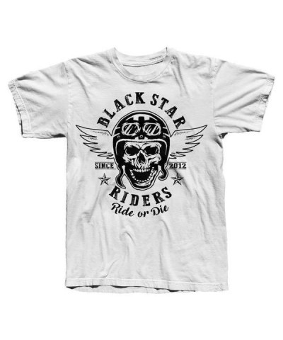 Black Star Riders Skeleton Biker White Online Exclusive T-Shirt $12.19 Shirts