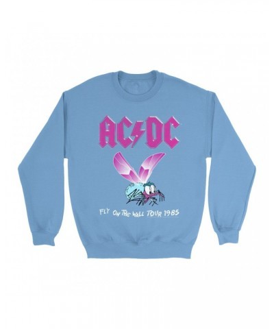 AC/DC Bright Colored Sweatshirt | Fly On The Wall Tour 1985 Sweatshirt $13.28 Sweatshirts