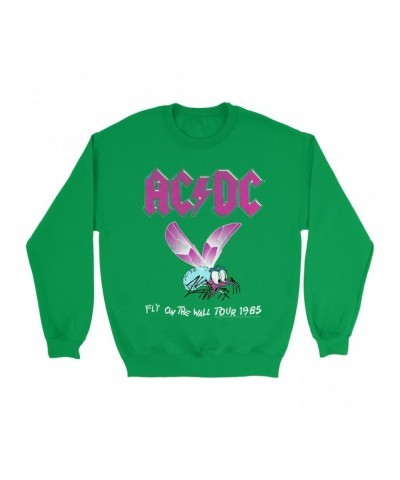 AC/DC Bright Colored Sweatshirt | Fly On The Wall Tour 1985 Sweatshirt $13.28 Sweatshirts