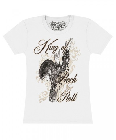 Elvis Presley King Scroll Women's Babydoll $2.44 Shirts