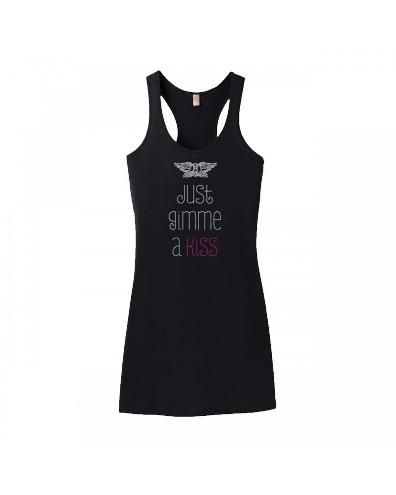 Aerosmith Just Gimme A Kiss Bling Racer Tank Dress $22.02 Shirts