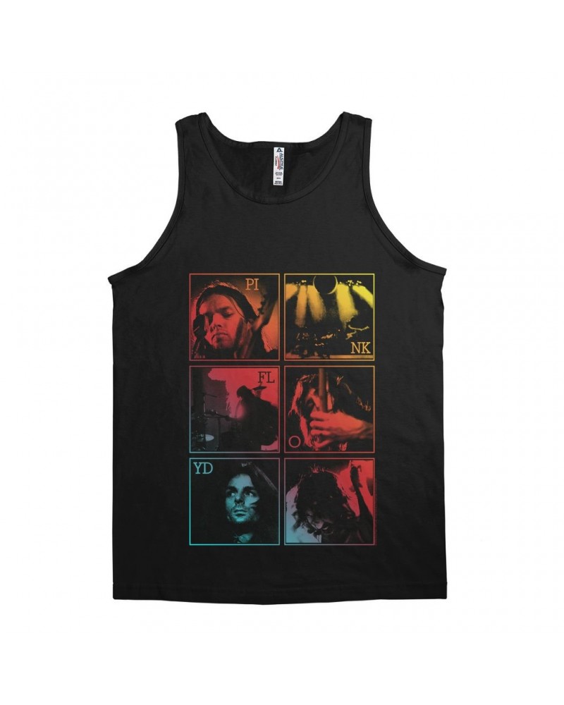 Pink Floyd Unisex Tank Top | Dark Side Of The Moon Live Group Ombre Image Shirt $9.73 Shirts