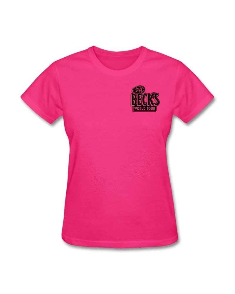 Jeff Beck World Tour Tee (Women) - Pink $10.00 Shirts