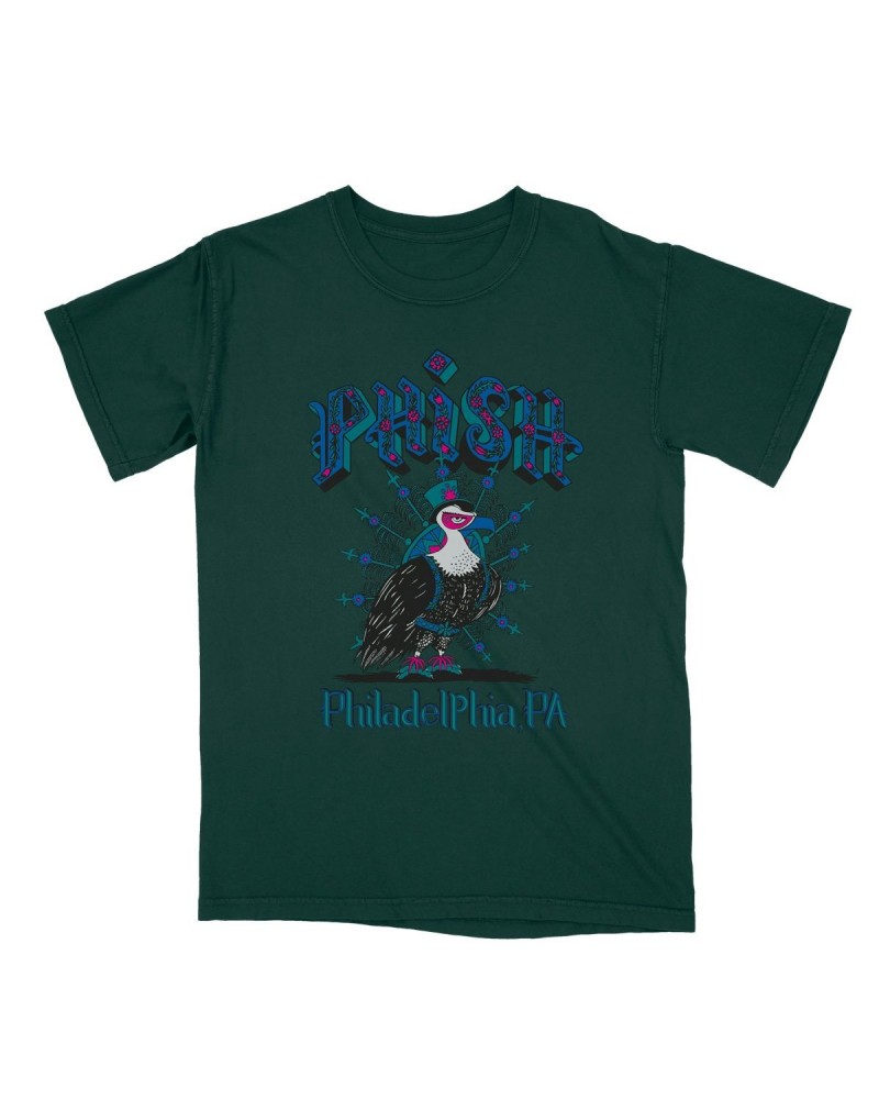 Phish Summer '23 Philadelphia Event Tee on Forest Green $15.40 Shirts