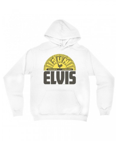 Elvis Presley Sun Records Hoodie | Bold Record Label Logo Sun Records Hoodie $12.38 Sweatshirts