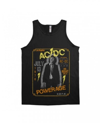 AC/DC Unisex Tank Top | Powerage Los Angeles July 1978 Distressed Shirt $10.73 Shirts