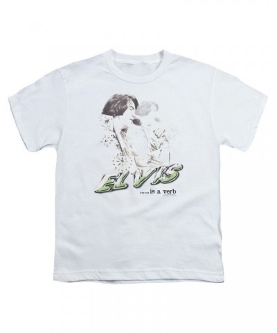 Elvis Presley Youth Tee | ELVIS IS A VERB Youth T Shirt $5.70 Kids