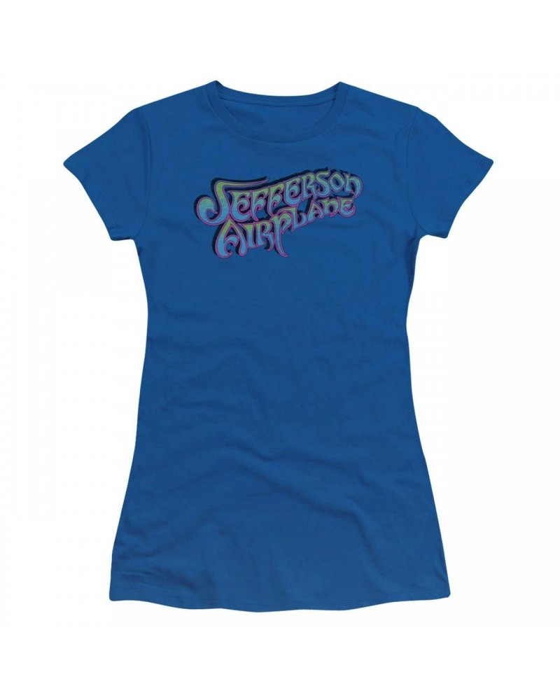 Jefferson Airplane Juniors Shirt | GRADIENT LOGO Juniors T Shirt $9.00 Shirts