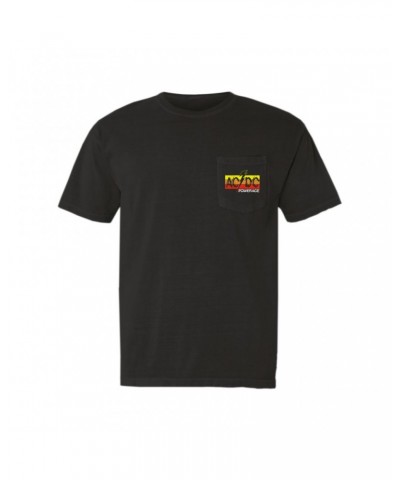 AC/DC T-Shirt | Powerage Logo Banner Pocket T-shirt $11.68 Shirts