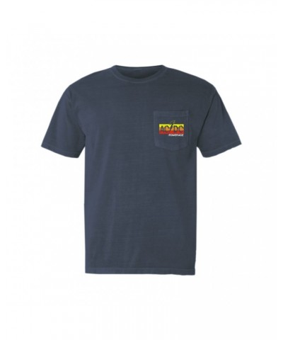 AC/DC T-Shirt | Powerage Logo Banner Pocket T-shirt $11.68 Shirts