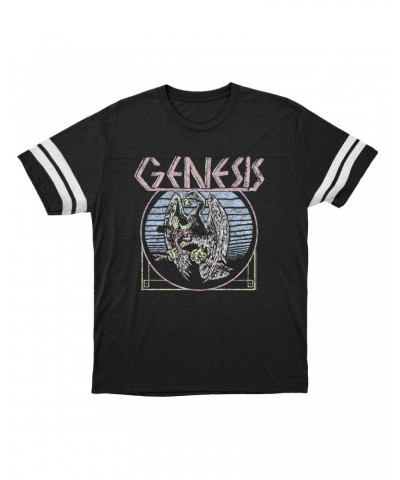 Genesis T-Shirt | Pastel Vintage Logo Distressed Football Shirt $10.54 Shirts