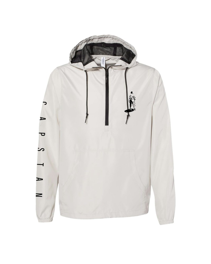 Capstan "Separate Circle" White Windbreaker $16.20 Outerwear