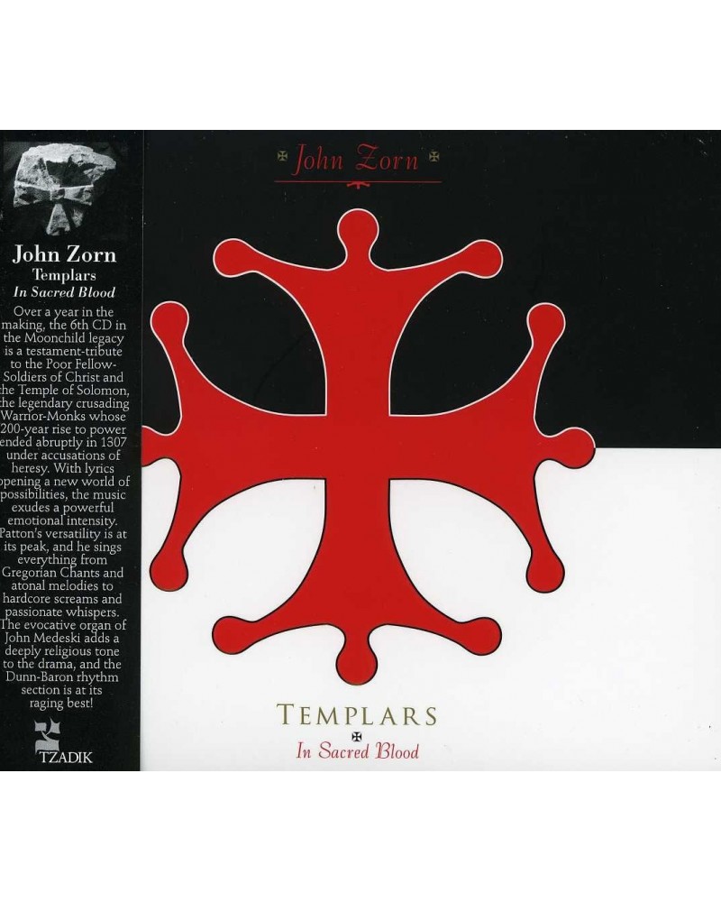 John Zorn TEMPLARSNIN SACRED BLOOD CD $9.40 CD