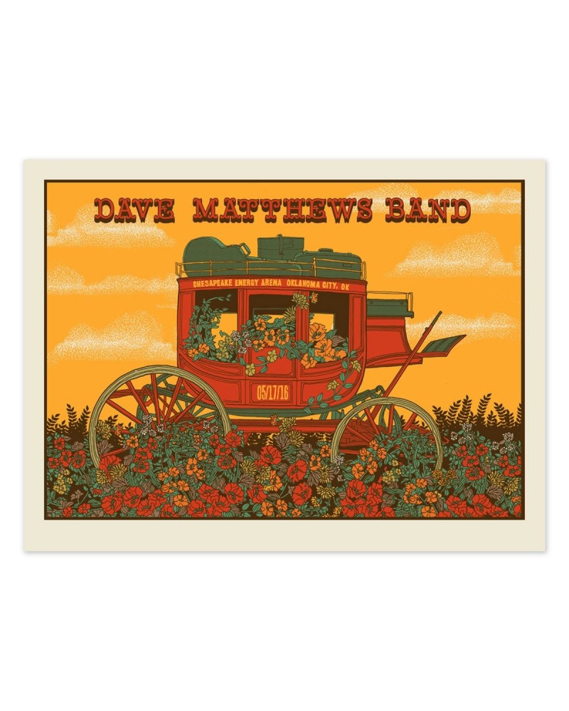 Dave Matthews Band Show Poster – Oklahoma City OK 5/17/2016 $13.60 Decor