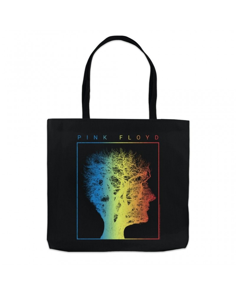 Pink Floyd Tote Bag | Tree Of Half Life Ombre Rainbow Image Bag $11.94 Bags